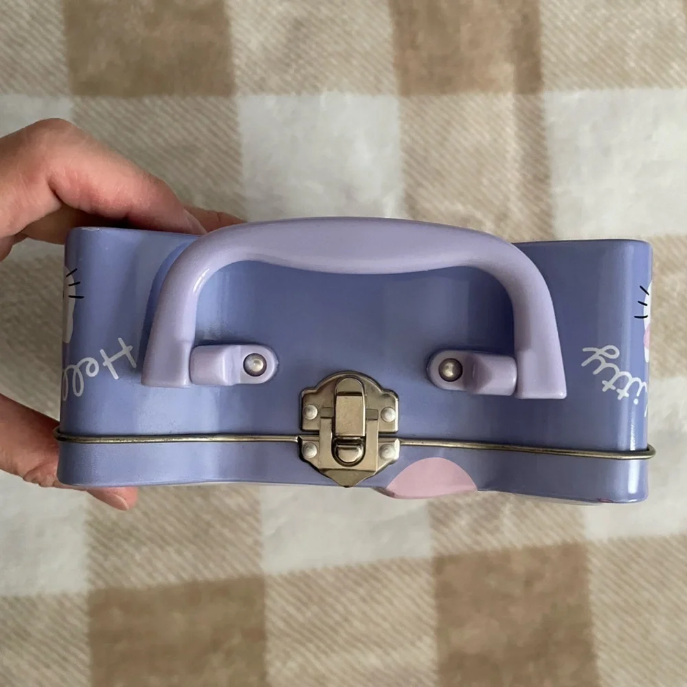 Vintage Hello Kitty Pink and Purple Lunch Box Case Y2K 2003